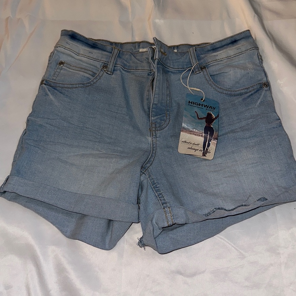 Stretch Denim Shorts